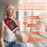 Alfavet guante dorso con leds visibles para distribución uniforme y mejor alcance