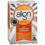 Align frasco frontal con cápsulas mostrando conveniencia y dosis diaria