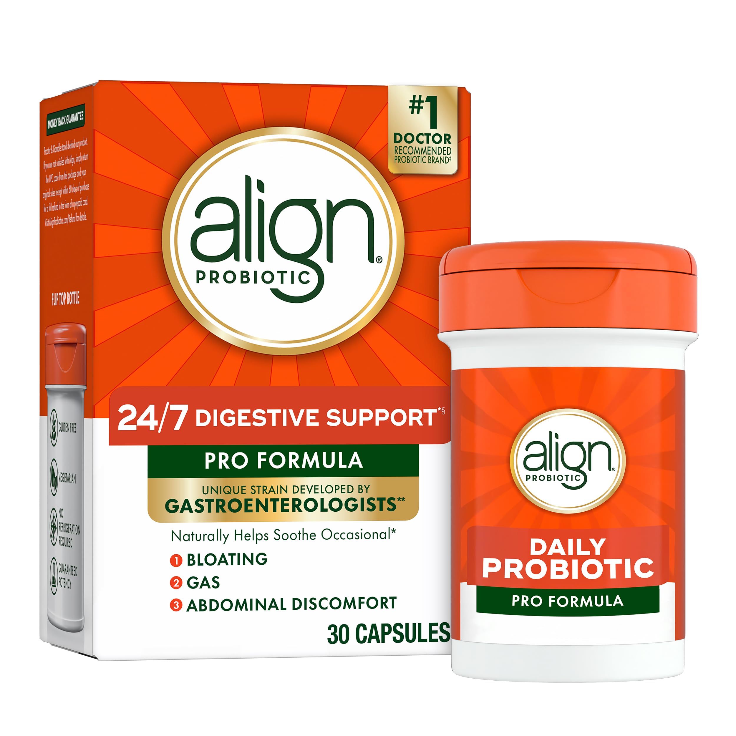 Align vista frontal del envase mostrando marca y beneficio digestivo