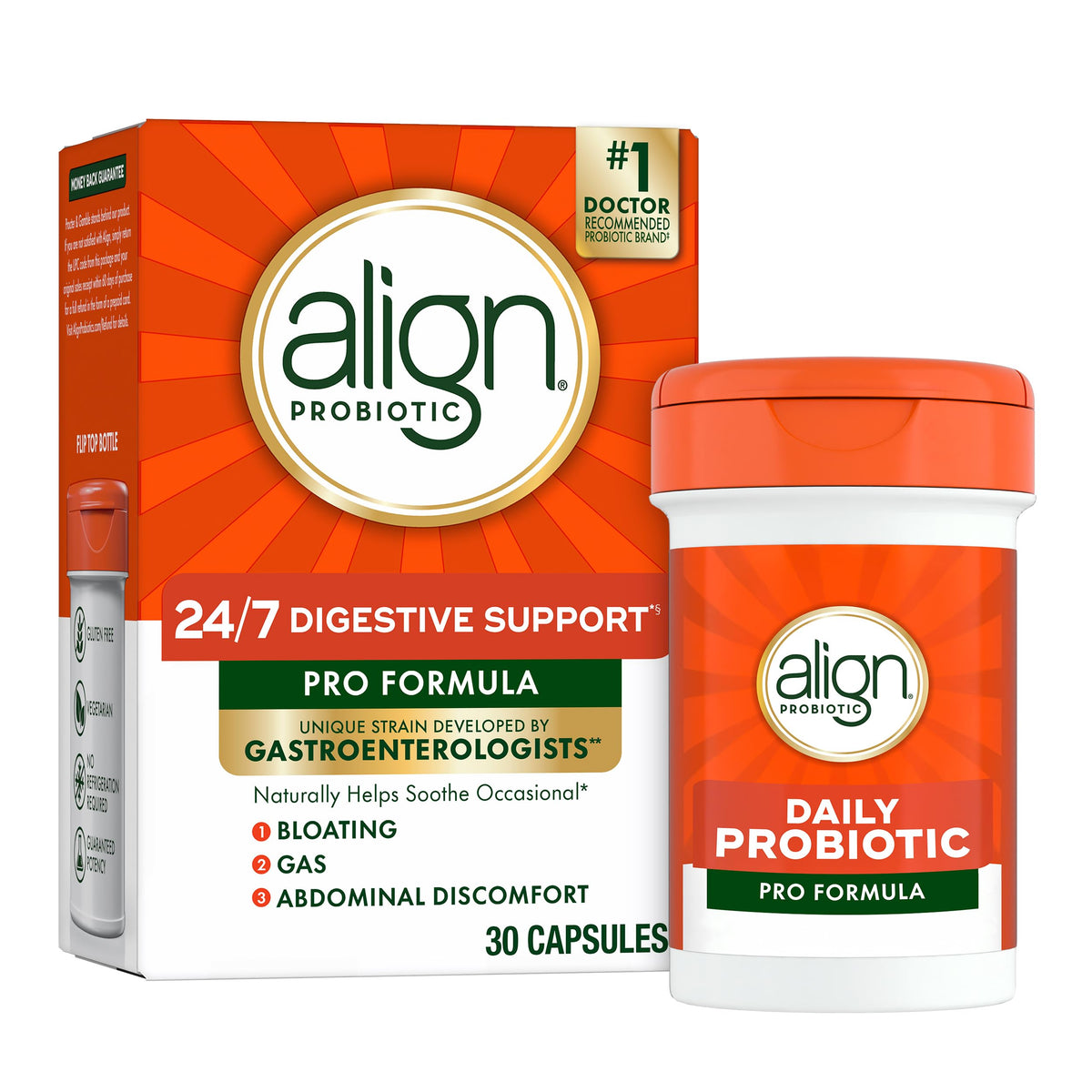 Align vista frontal del envase mostrando marca y beneficio digestivo