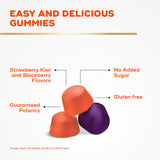 Gomitas Align dispuestas sobre fondo blanco para ver colores y formas