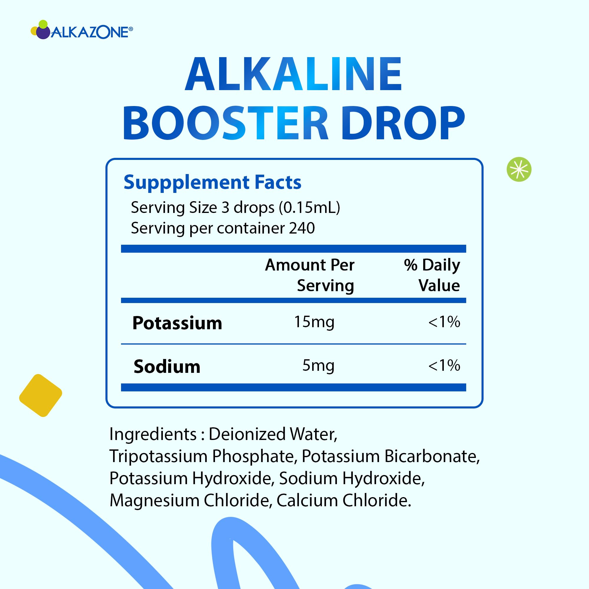 Alkazone detalle del frasco de 1.25 oz que resalta dosificación clara