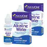 Alkazone frontal del paquete mostrando las dos botellas y tamaño portátil