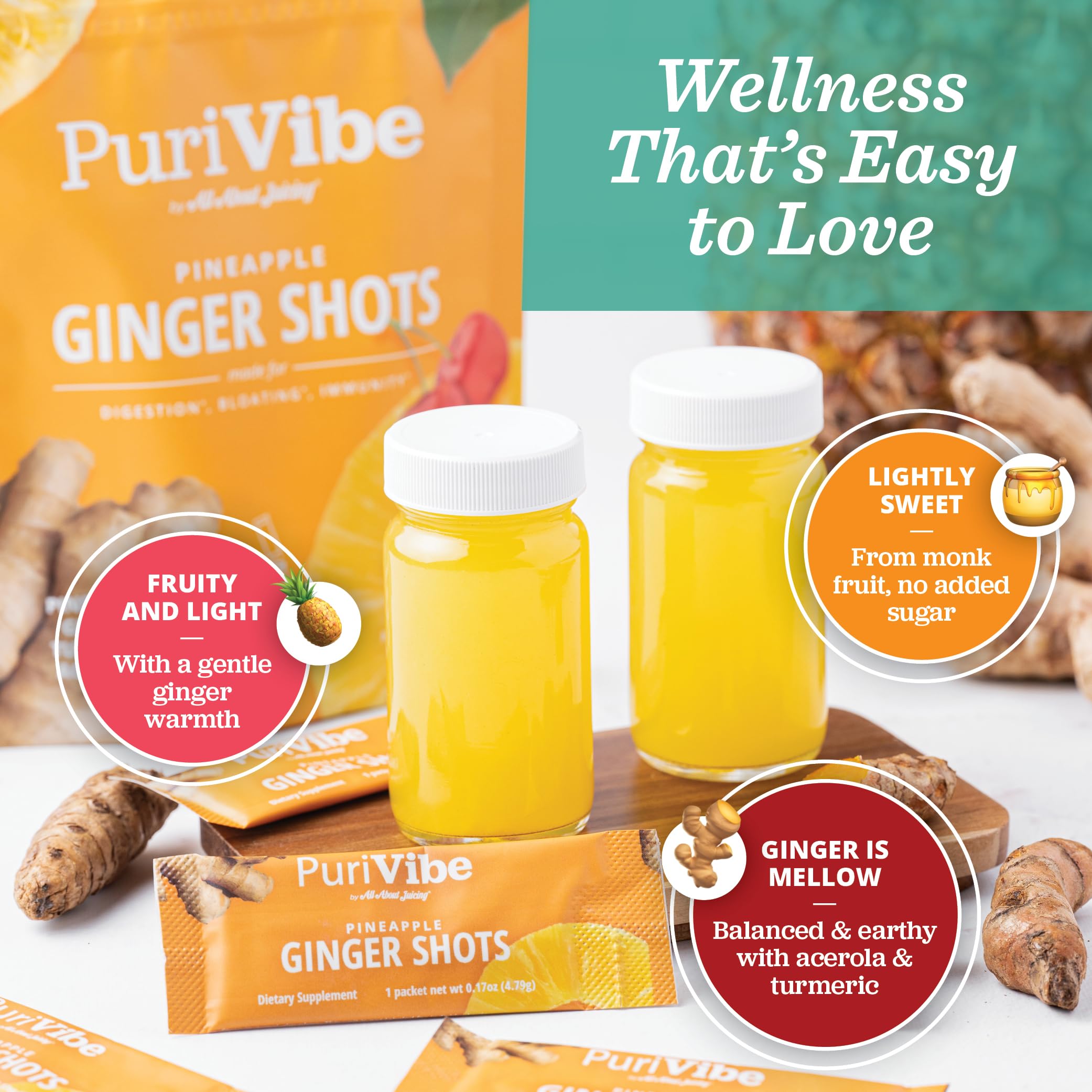 All About Juicing sticks en mano, portable para viajes y oficina