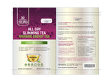 All SLIMMING HERBS close-up de hojas secas que muestran calidad natural