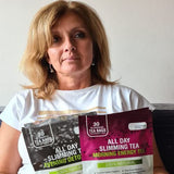 All SLIMMING HERBS taza con infusión caliente aporta energía suave