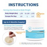 All‑Star Nutrition cucharita con porción que ilustra la dosis práctica diaria
