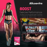 Allcoovita etiqueta nutricional visible con información de creatina
