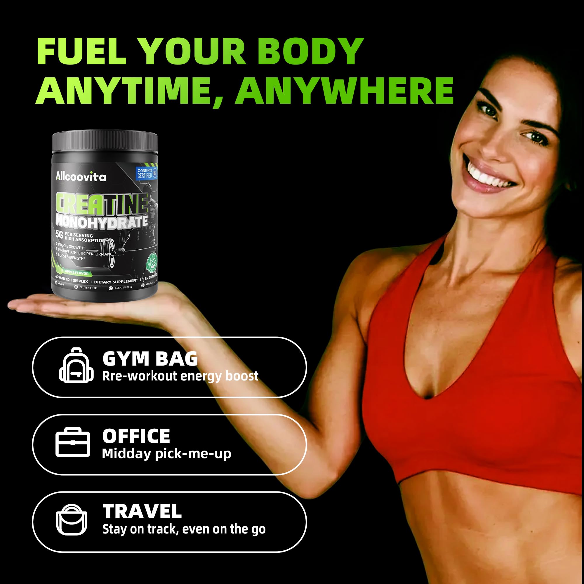 Allcoovita etiqueta NSF certificada, garantía de calidad y pureza