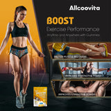 Allcoovita gomitas en bol cerámico, presentación apetecible y portable