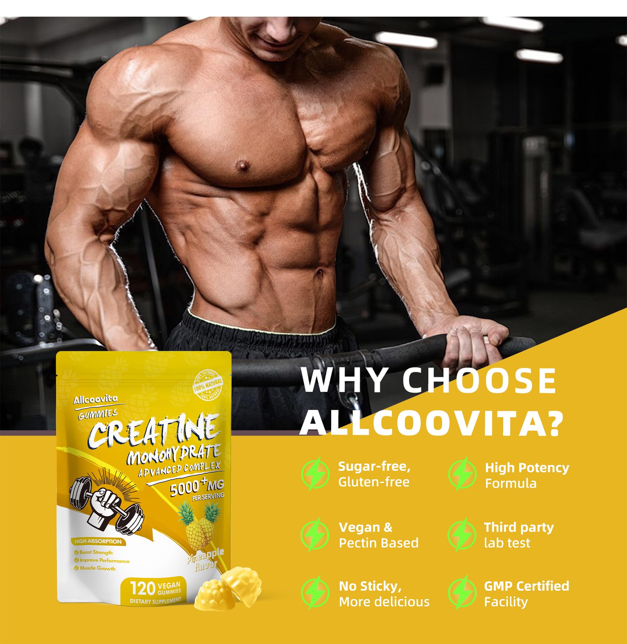 Allcoovita tabla nutricional y lista de ingredientes en etiqueta