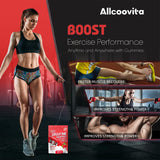 Allcoovita gominola en mano antes de entrenar, conveniencia pre-entreno