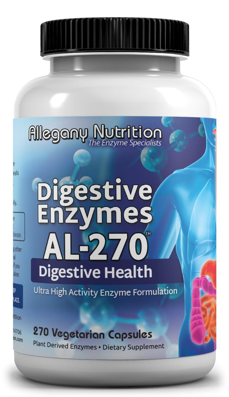 Allegany Nutrition frente del empaque mostrando etiquetas clave y beneficios