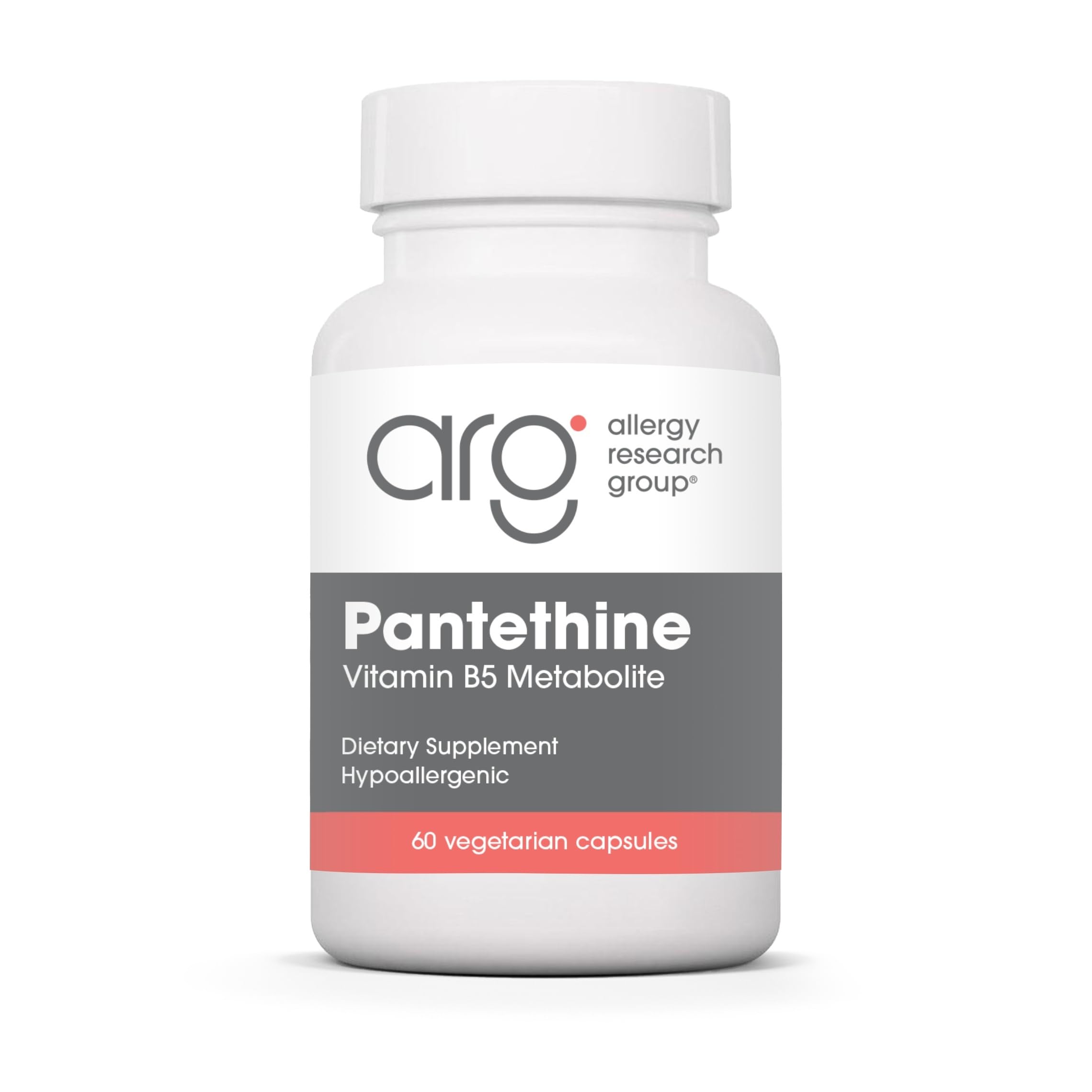 Allergy Research Group ARG Pantethine imagen frontal del envase con beneficio claridad de fórmula