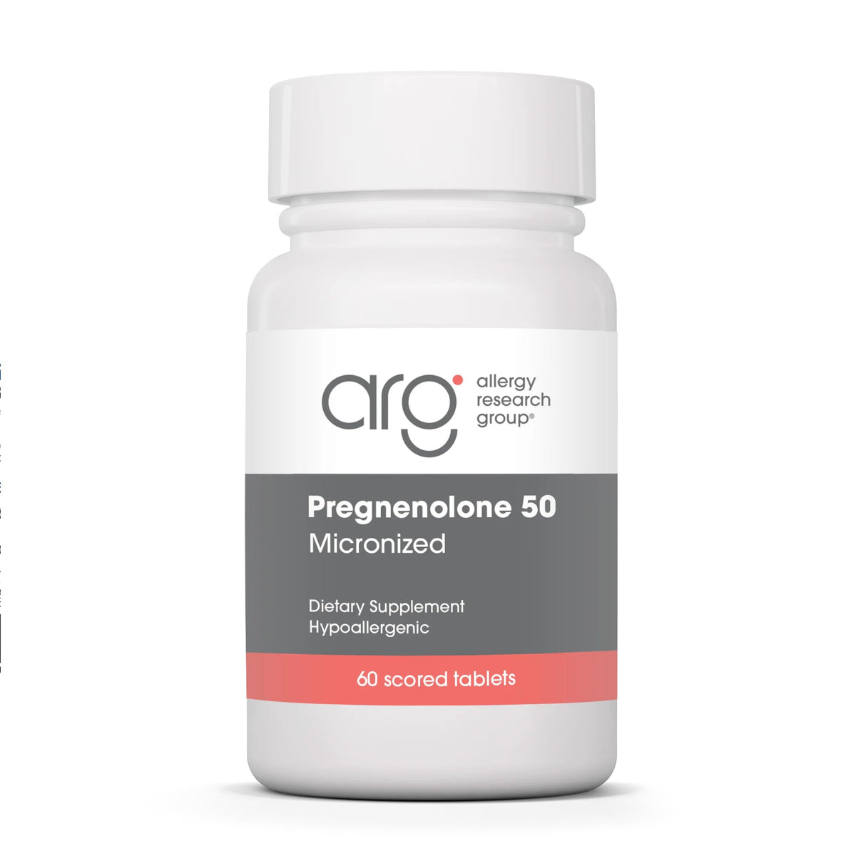 Allergy Research Group frasco frontal mostrando etiqueta y beneficios claros