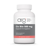 Allergy Research Group envase ARG Ox Bile frontal muestra 500 mg por porción y presentación clara