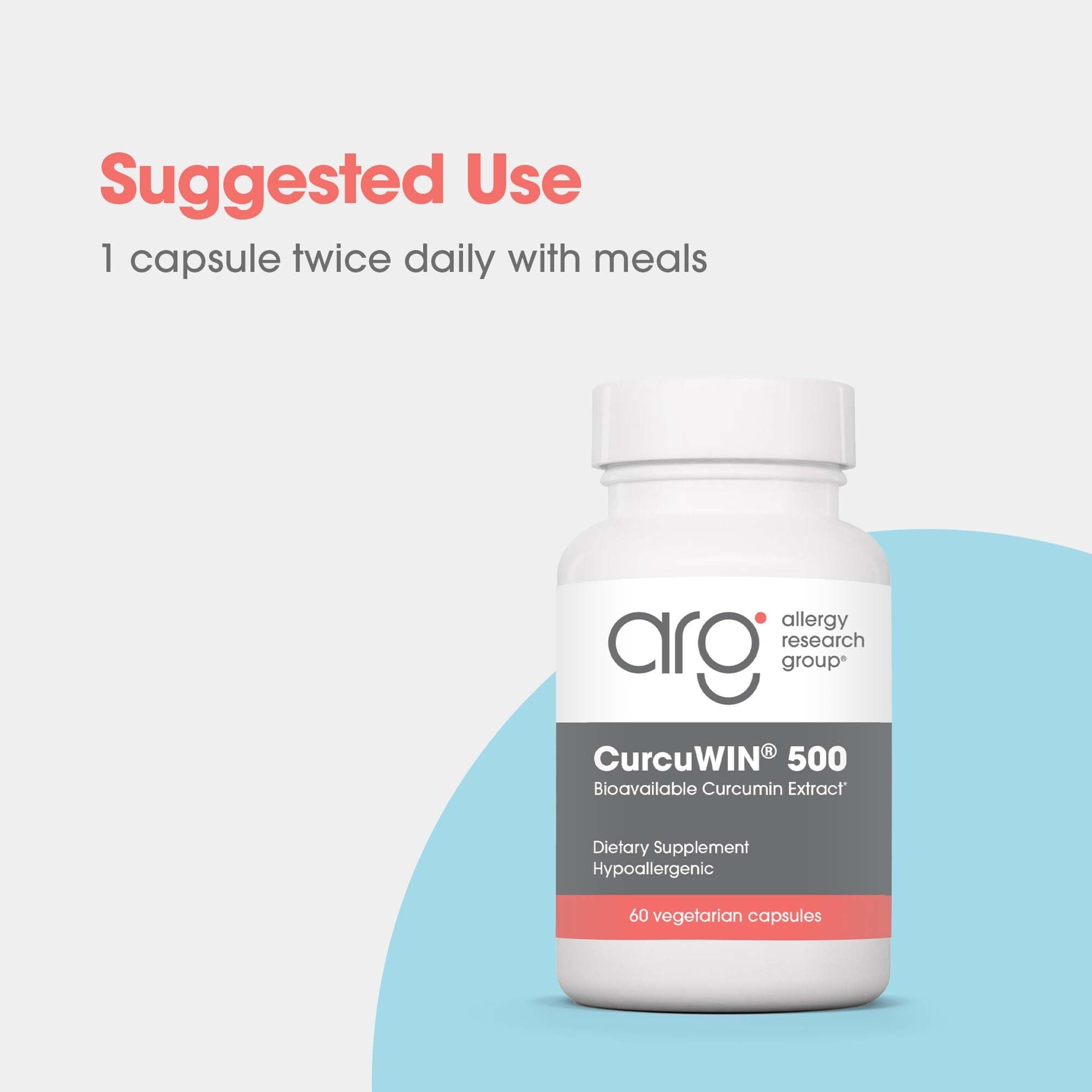 Allergy Research Group etiqueta nutricional en primer plano para ver ingredientes y pureza