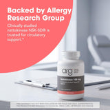 Allergy Research Group etiqueta nutricional clara que facilita control de dosis
