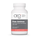 Allergy Research Group frasco ARG Free Aminos mostrando envase y beneficios