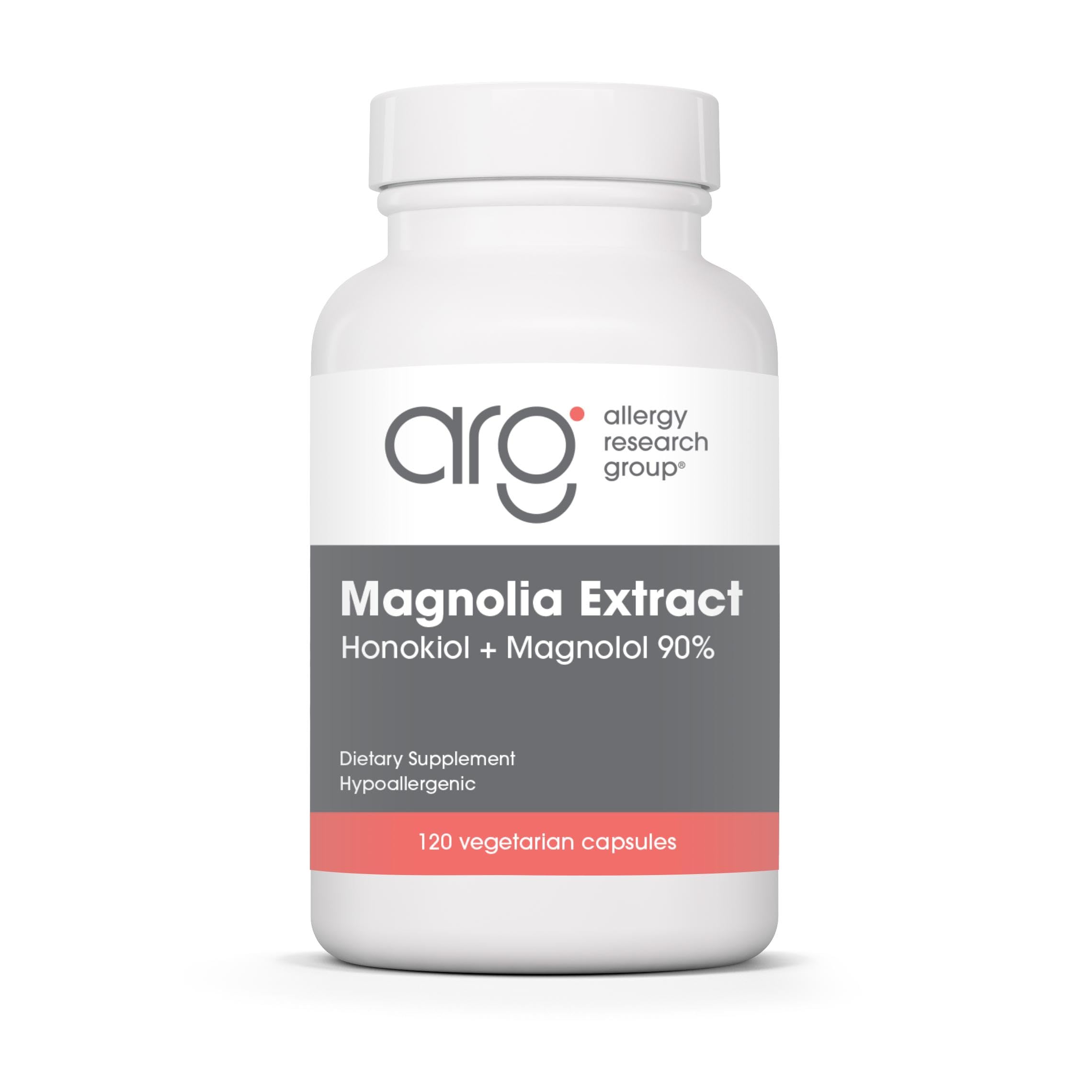 Allergy Research Group frasco frontal mostrando envase y ventaja de pureza