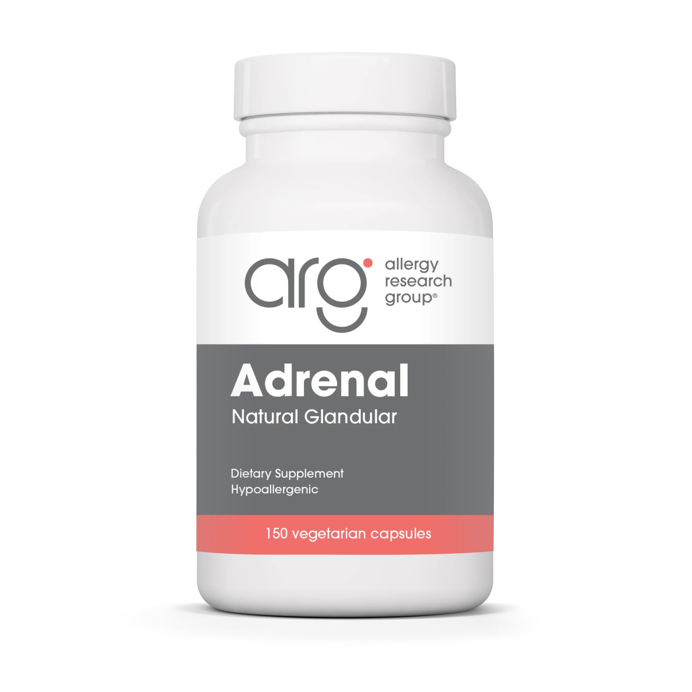 Allergy Research Group frasco frontal mostrando etiqueta y beneficios
