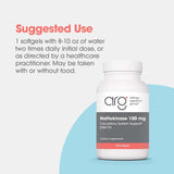 Allergy Research Group etiqueta con ingredientes y unidades de actividad visible