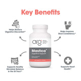 Allergy Research Group etiqueta de ARG Mastica con ingredientes y alérgenos