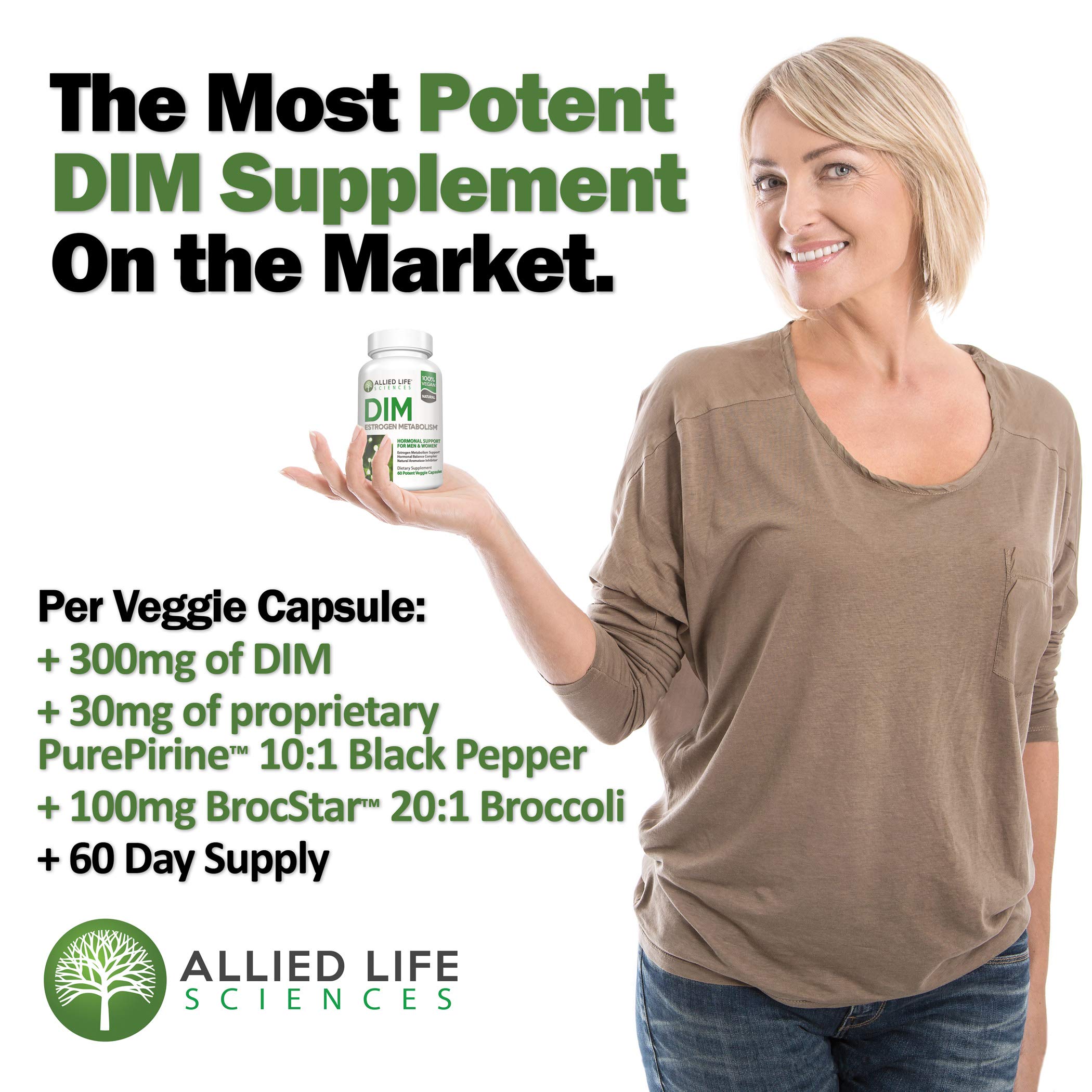 Allied Life Sciences cápsula abierta mostrando polvo fino y pureza