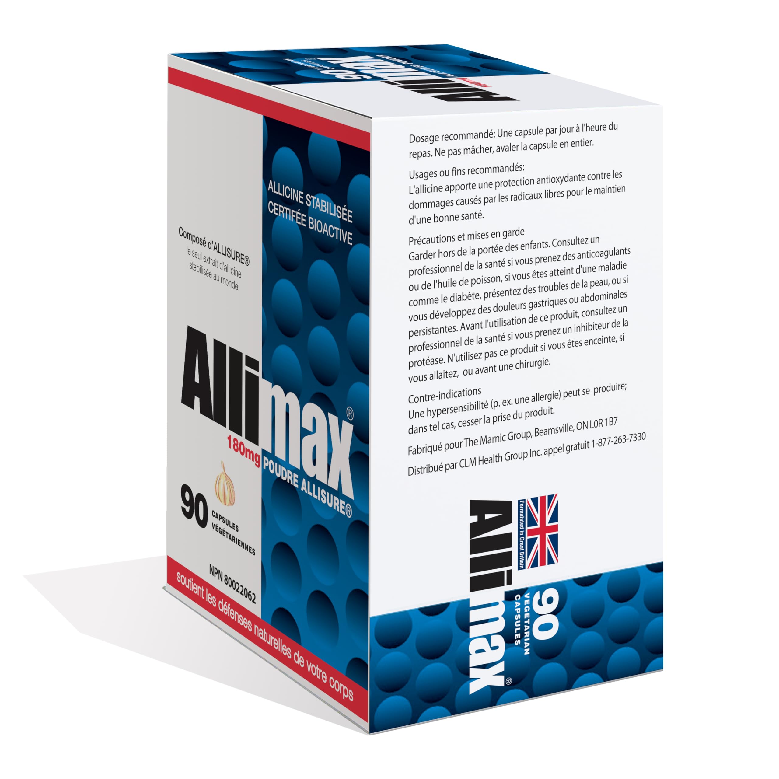 ALLIMAX cápsula en mano para apreciar tamaño y facilidad de uso