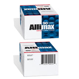 ALLIMAX frasco abierto con 90 cápsulas destacando suministro mensual