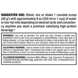 ALLMAX lata de 5 lb comparada con una botella para visualizar tamaño