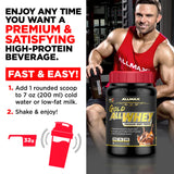 ALLMAX ilustración de aminoácidos y BCAA para apoyo a la síntesis proteica