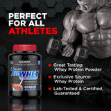 ALLMAX batido preparado en vaso, recuperación post entreno rápida y sabrosa.