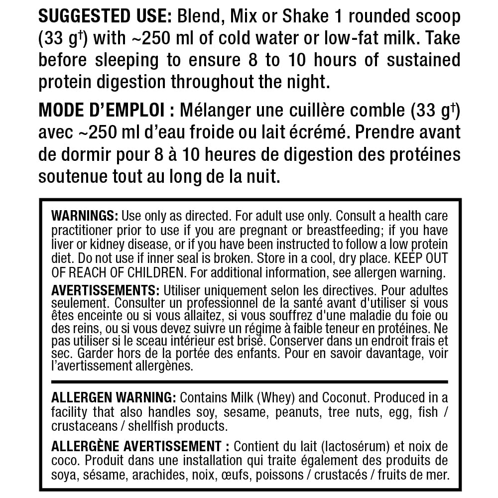 ALLMAX primer plano textura cremosa del polvo para mayor saciedad