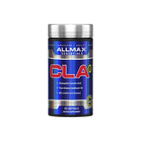 ALLMAX botella frontal mostrando 90 cápsulas, práctico para programas diarios
