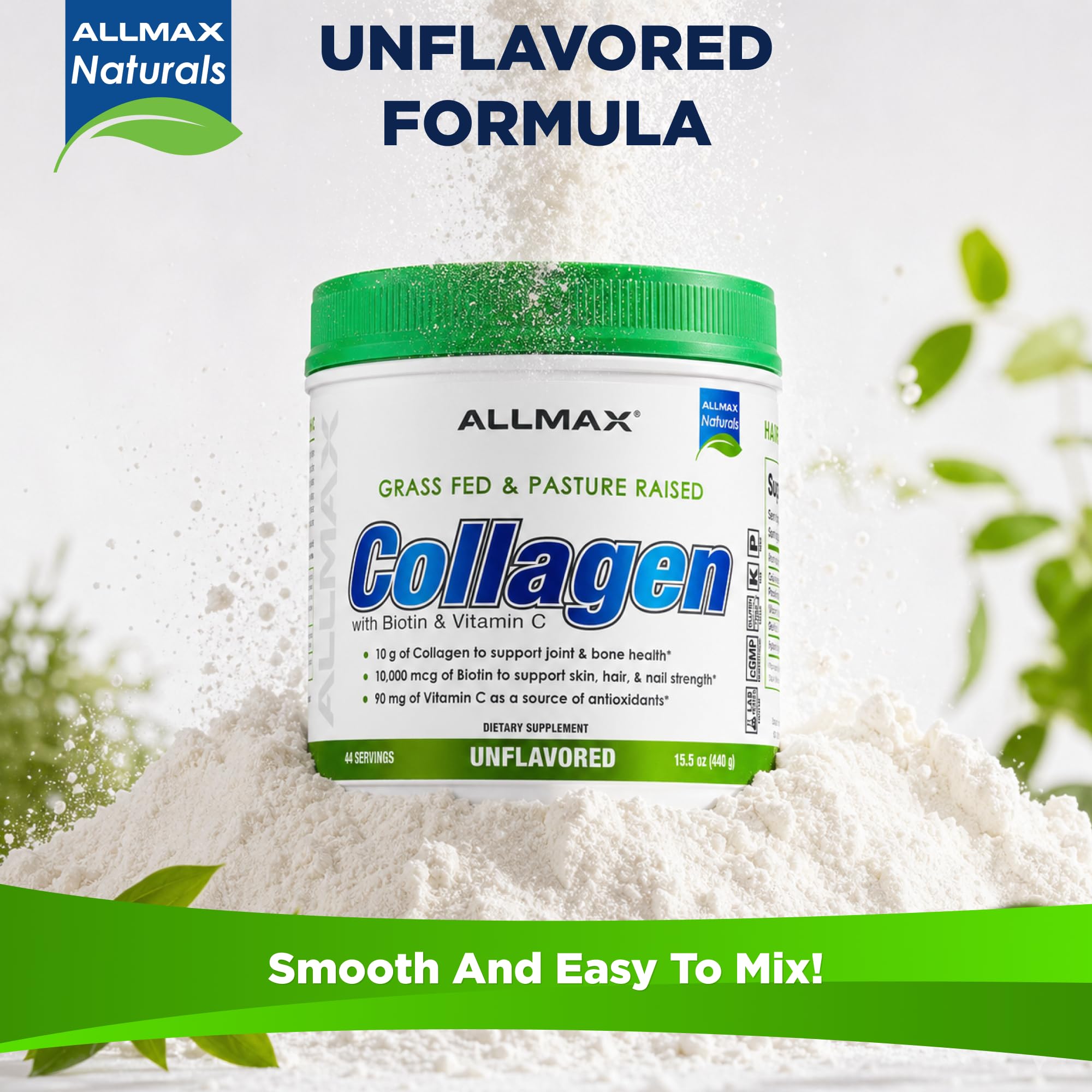 ALLMAX etiqueta nutricional enfocada en ingredientes y dosis claras