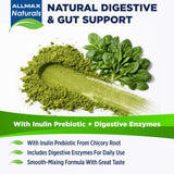 ALLMAX ingredientes espinaca y spirulina que muestran origen vegetal
