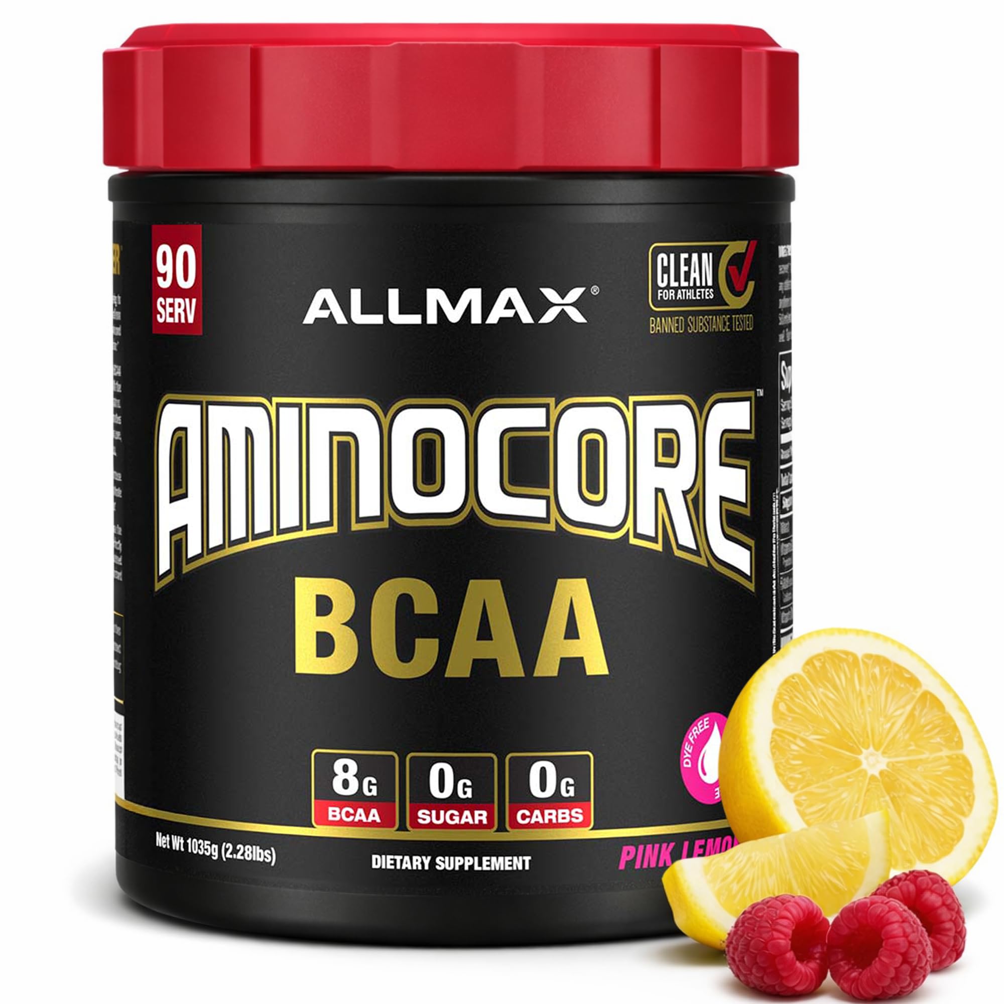 ALLMAX envase frontal mostrando etiqueta y beneficios claros
