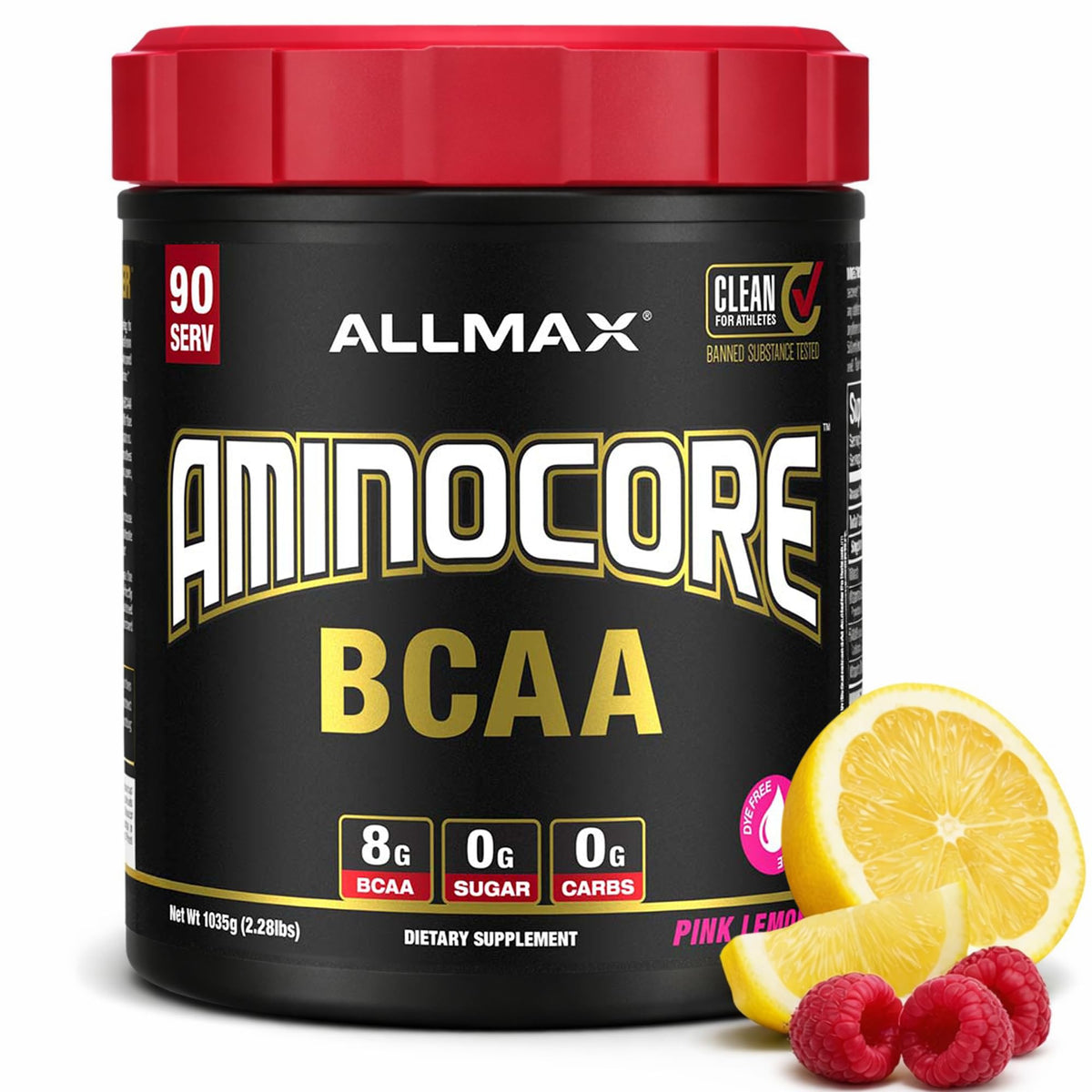 ALLMAX envase frontal mostrando etiqueta y beneficios claros