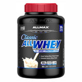 ALLMAX vista frontal del envase mostrando tamaño y etiqueta, facilita elección