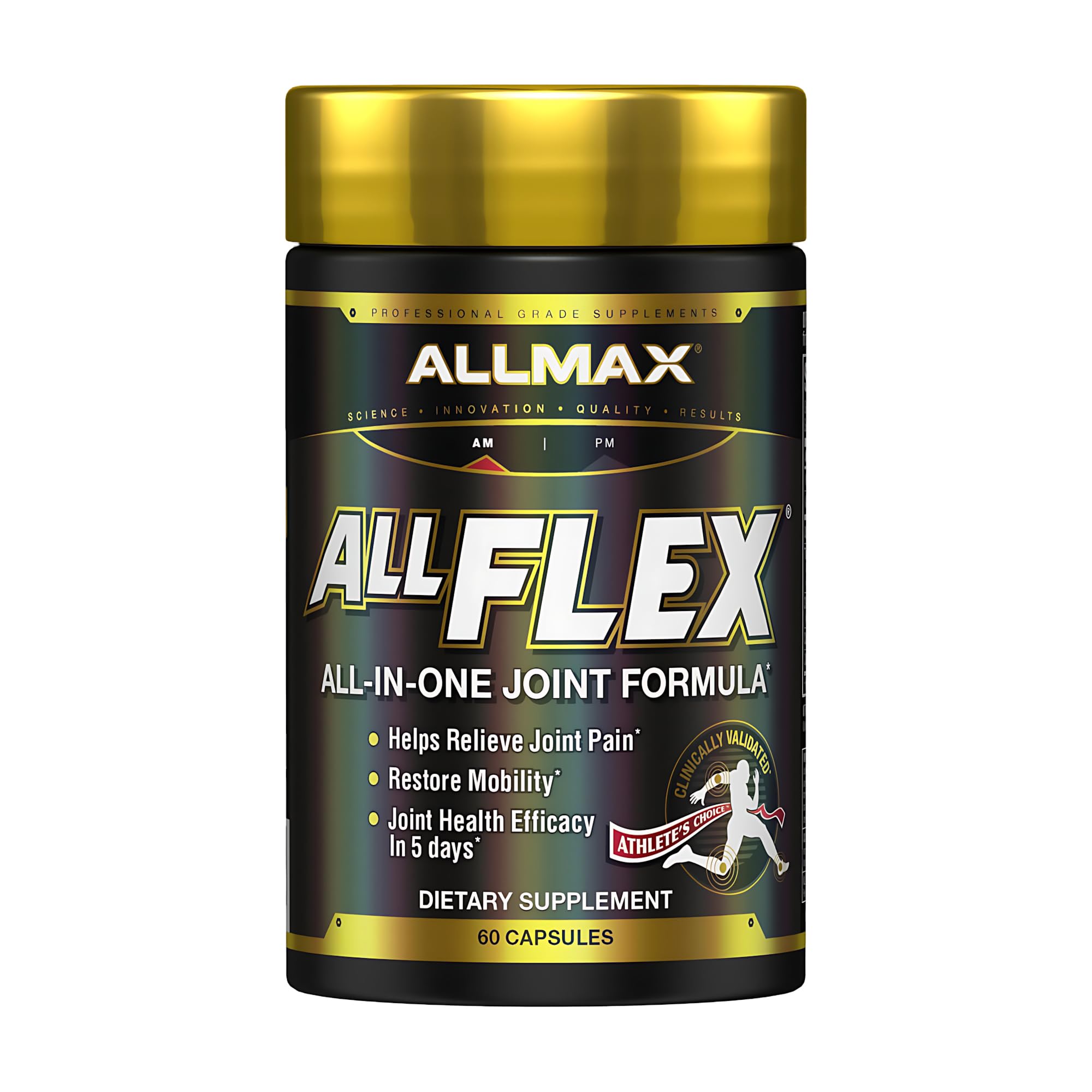 ALLMAX envase frontal mostrando la caja y beneficio de soporte articular