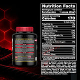 ALLMAX etiqueta nutricional ampliada mostrando proteínas y alérgenos