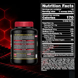 ALLMAX lista de ingredientes en primer plano transparencia de la fórmula
