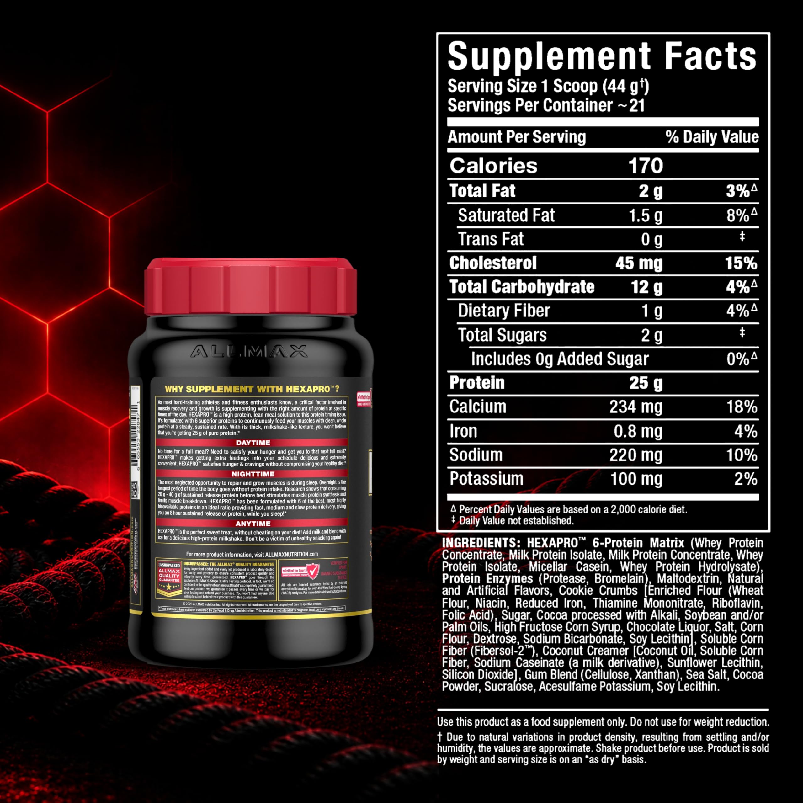 ALLMAX batido con frutas en receta sugiere versatilidad y sabor natural