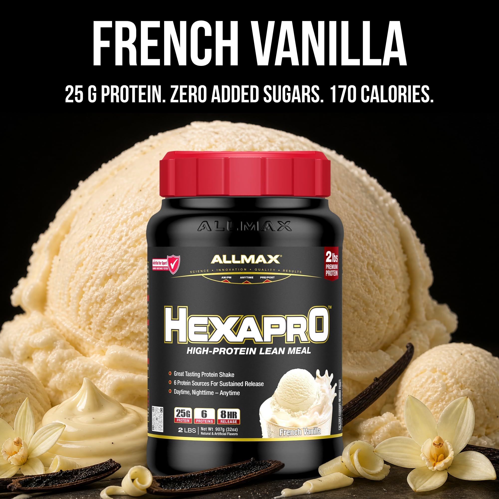 ALLMAX detalle scoop-lock mostrando cuchara accesible y uso práctico