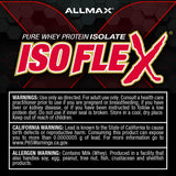 ALLMAX contenedor abierto mostrando polvo fino listo para preparar