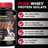 ALLMAX polvo ISOFLEX textura fina que facilita mezcla rápida y uniforme