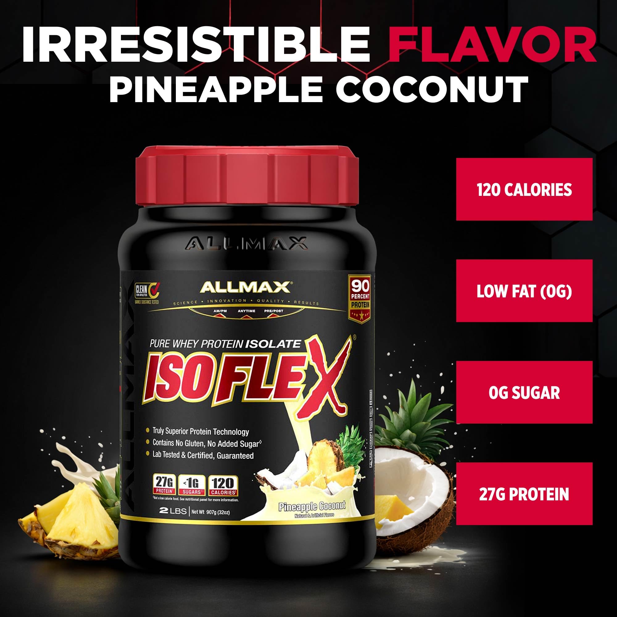 ALLMAX batido en desayuno tropical, opción proteica para la mañana