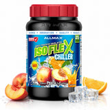 ALLMAX tarro frontal del producto mostrando etiqueta y tamaño