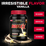 ALLMAX batido proteico ISOFLEX usado en receta saludable casera